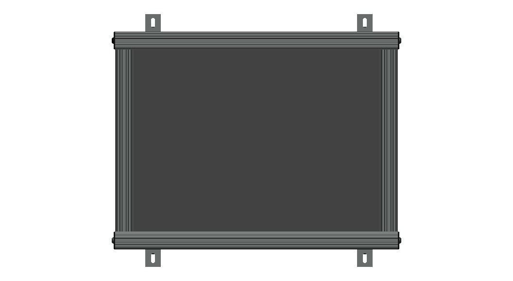 Aluminum Adjustable Shelf - Wall Mounted 3D model_25