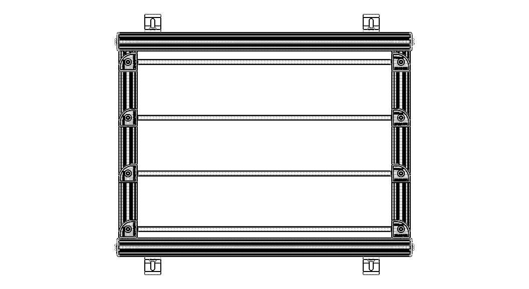 Aluminum Adjustable Shelf - Wall Mounted 3D model_7