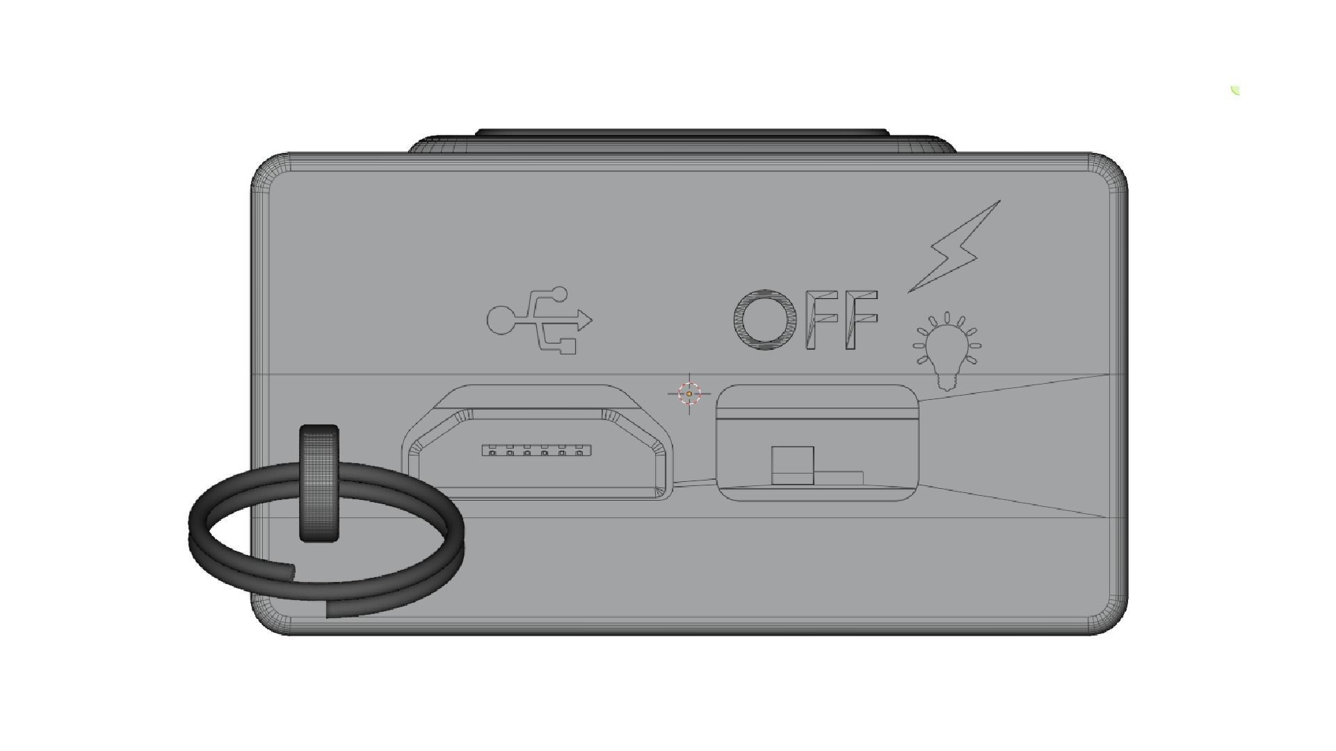 3D Keychain Stun Gun with 3D Mockup 3D model_7