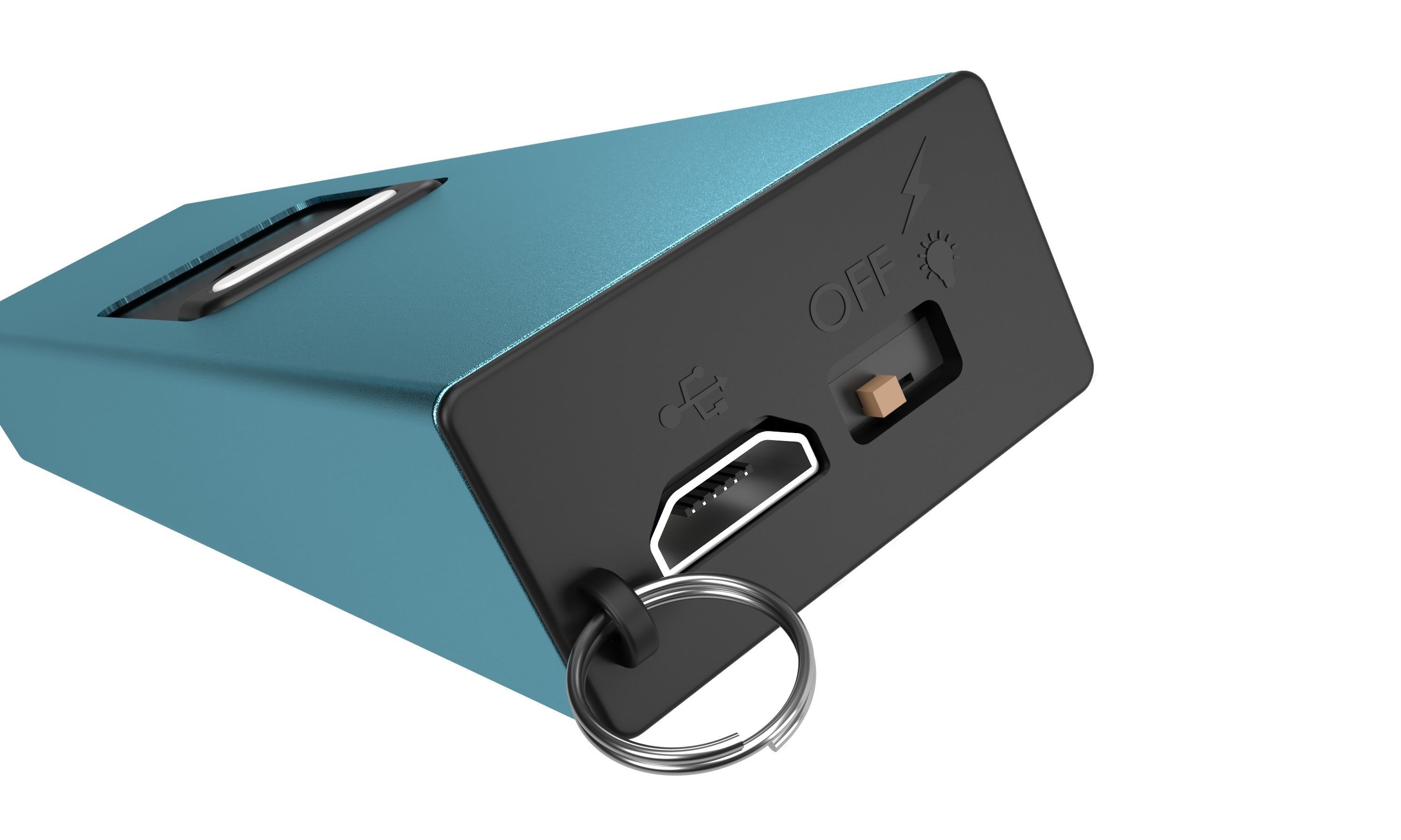 3D Keychain Stun Gun with 3D Mockup 3D model_3