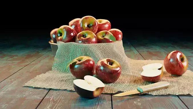 3D Realistic Apple