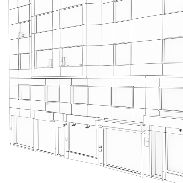 Building Collection 101-104 Low-poly 3D model_35