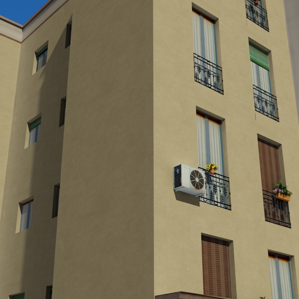 Building Collection 101-104 Low-poly 3D model_12