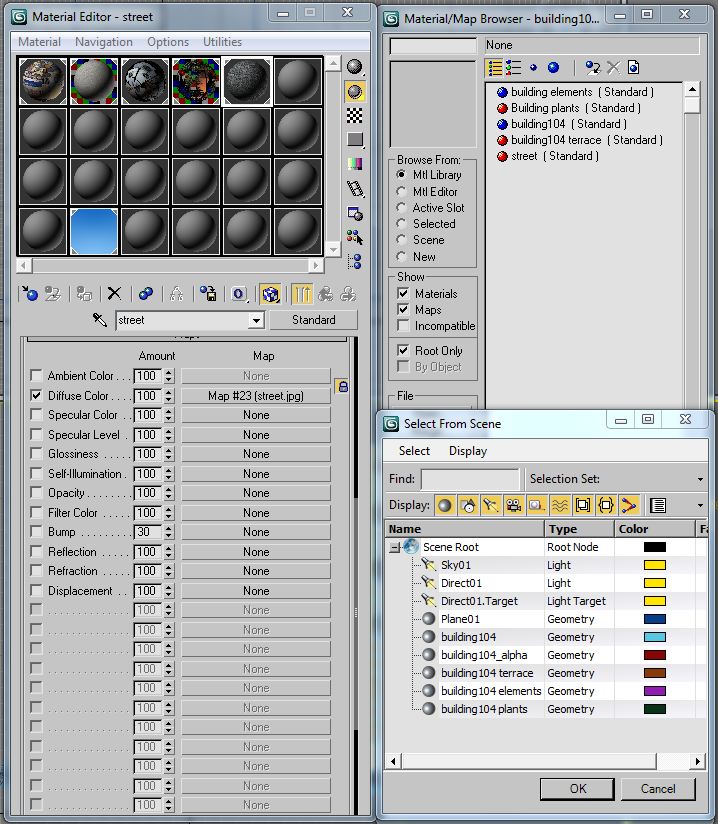 Building Collection 101-104 Low-poly 3D model_69