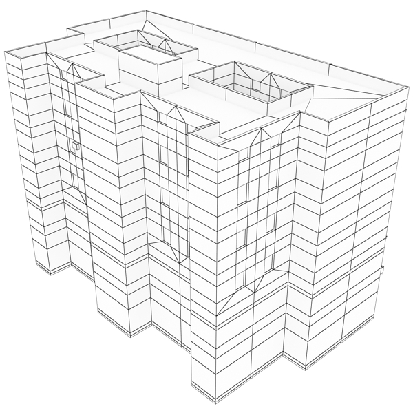 Building Collection 101-104 Low-poly 3D model_71