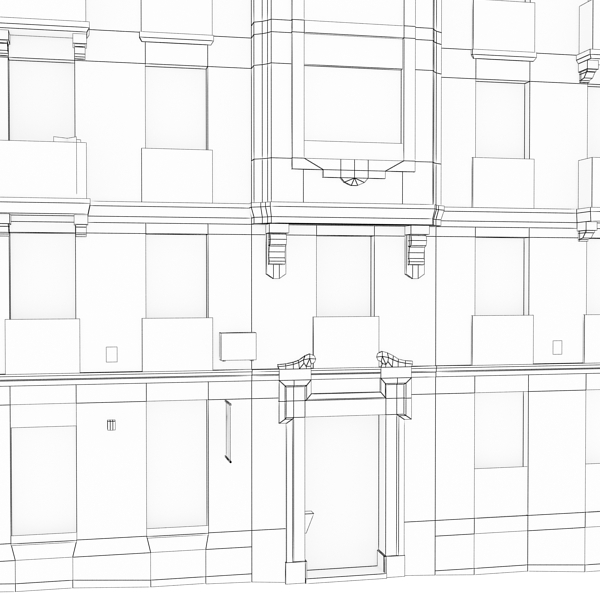 Building Collection 101-104 Low-poly 3D model_53