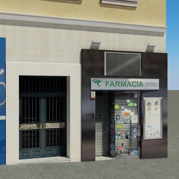 Building Collection 101-104 Low-poly 3D model_57