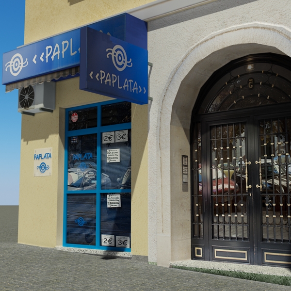 Building Collection 101-104 Low-poly 3D model_61