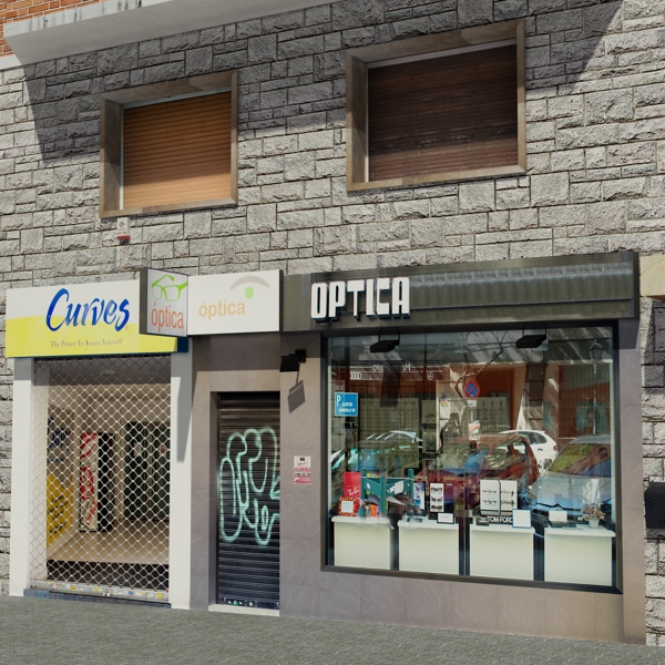 Building Collection 101-104 Low-poly 3D model_24