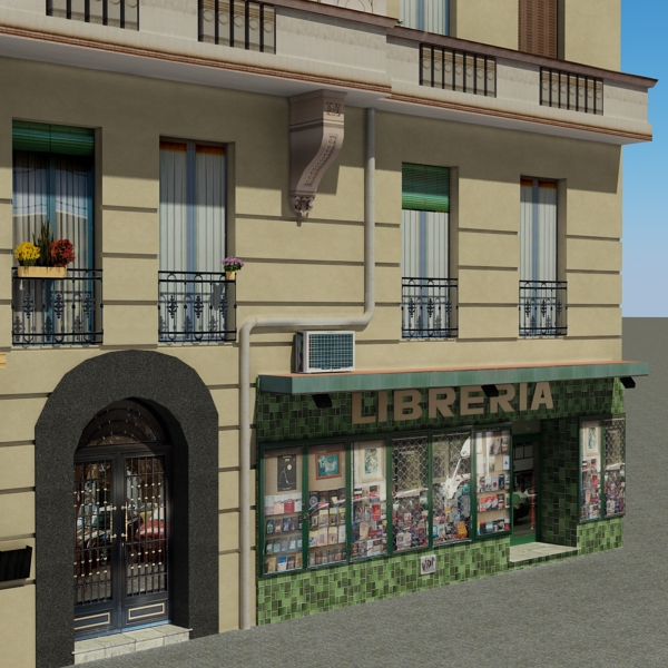 Building Collection 101-104 Low-poly 3D model_7