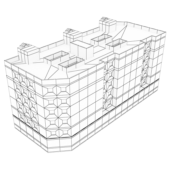 Building Collection 101-104 Low-poly 3D model_54