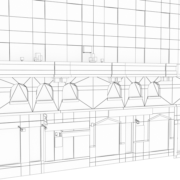 Building Collection 101-104 Low-poly 3D model_72