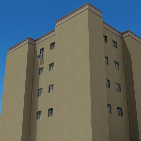 Building Collection 101-104 Low-poly 3D model_14