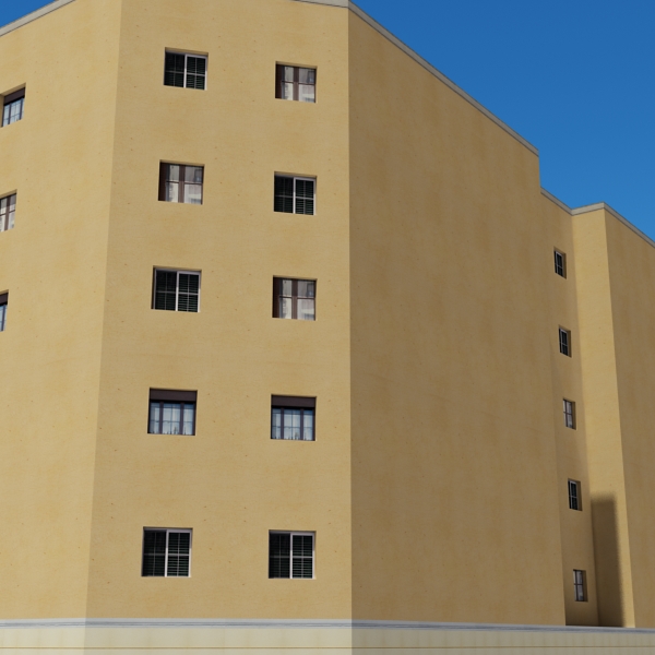 Building Collection 101-104 Low-poly 3D model_47