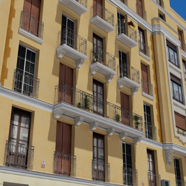 Building Collection 101-104 Low-poly 3D model_44