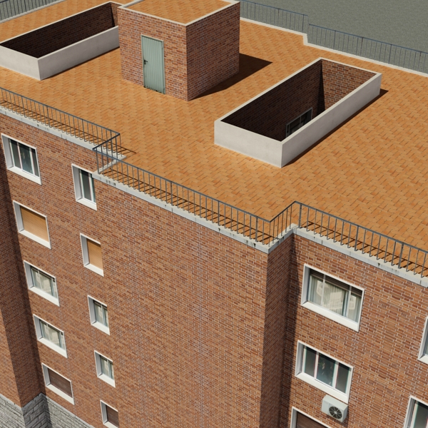 Building Collection 101-104 Low-poly 3D model_27