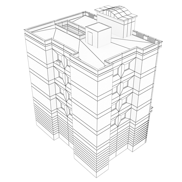 Building Collection 101-104 Low-poly 3D model_18