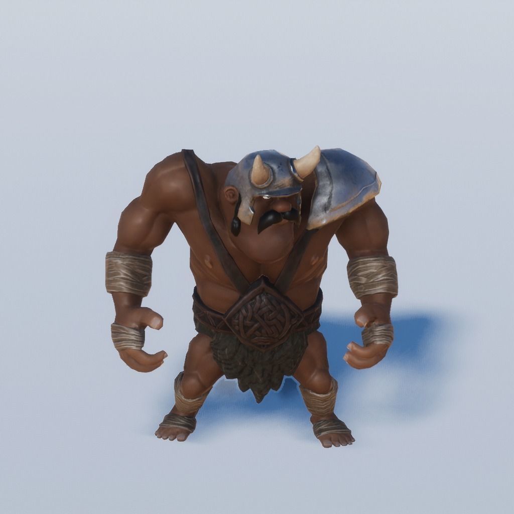 MEDIEVAL STYLIZED CHARACTERS VOL 1 - COMBATTANTS Low-poly 3D model_17