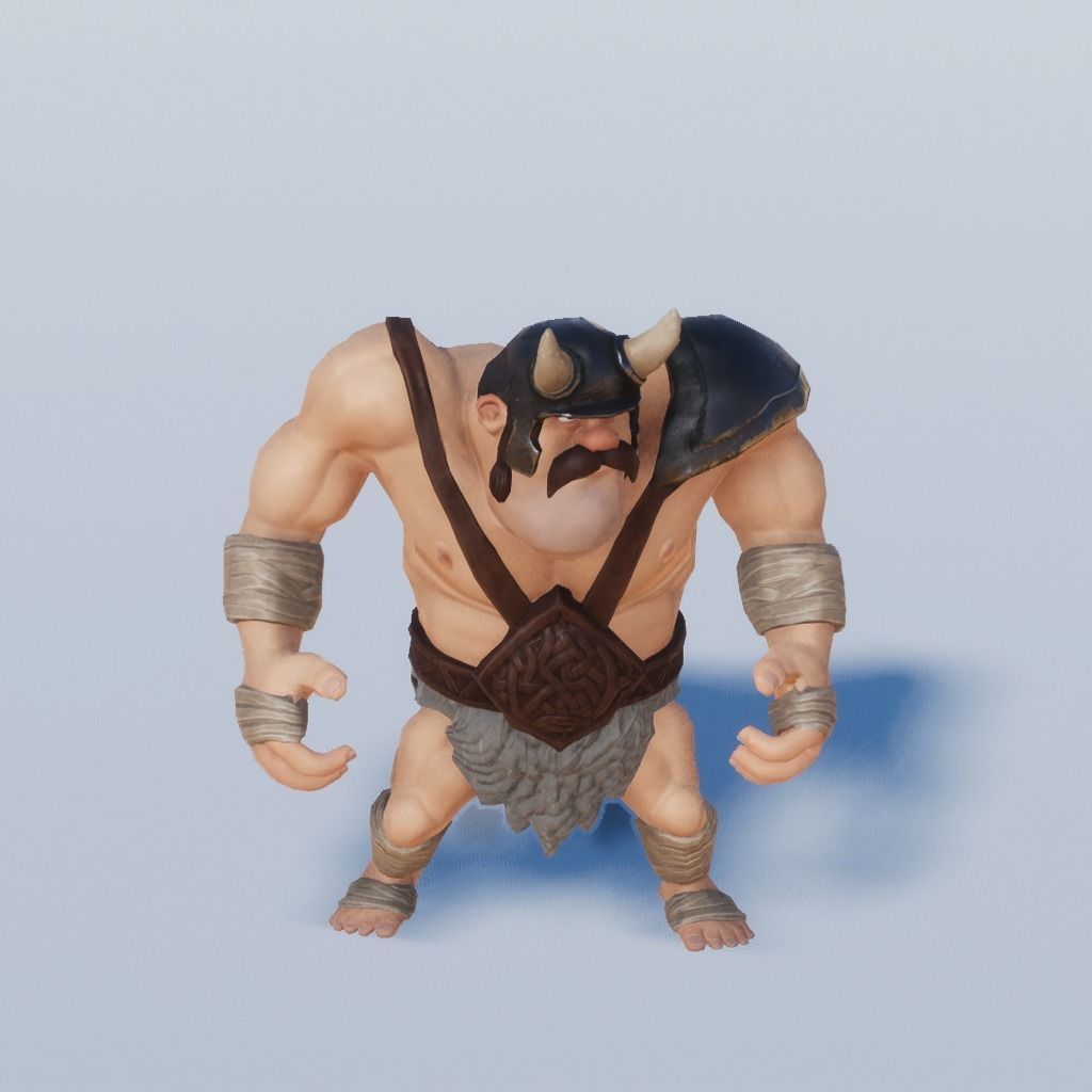 MEDIEVAL STYLIZED CHARACTERS VOL 1 - COMBATTANTS Low-poly 3D model_15