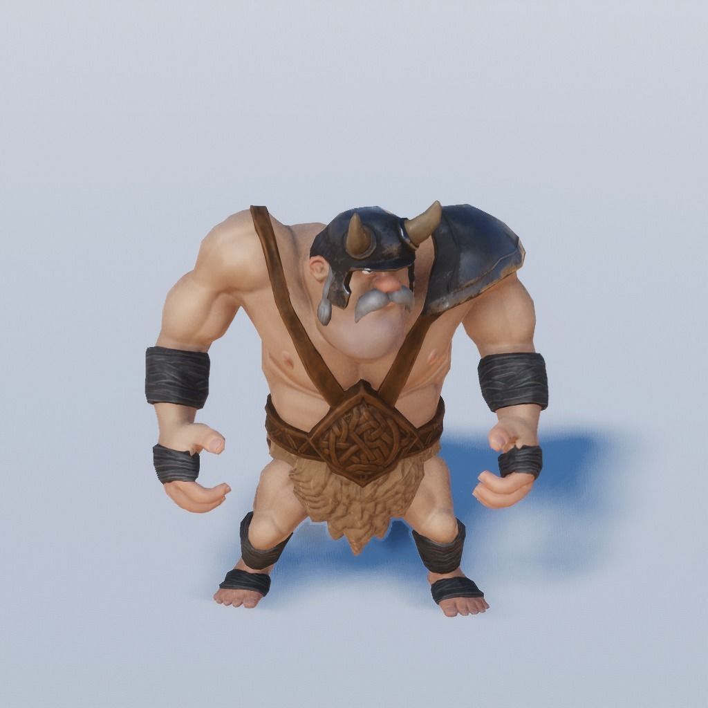 MEDIEVAL STYLIZED CHARACTERS VOL 1 - COMBATTANTS Low-poly 3D model_16