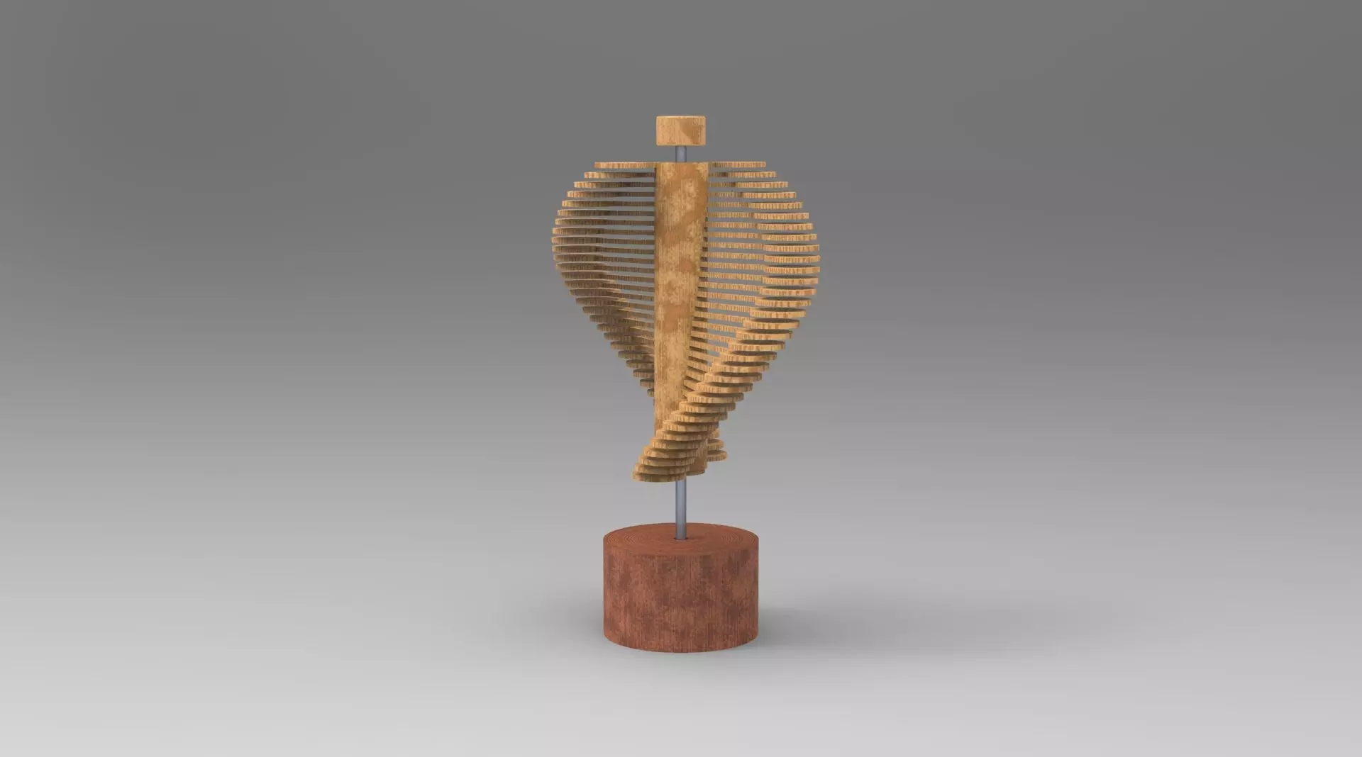 Helicone design ready for laser cut 3D print model_0