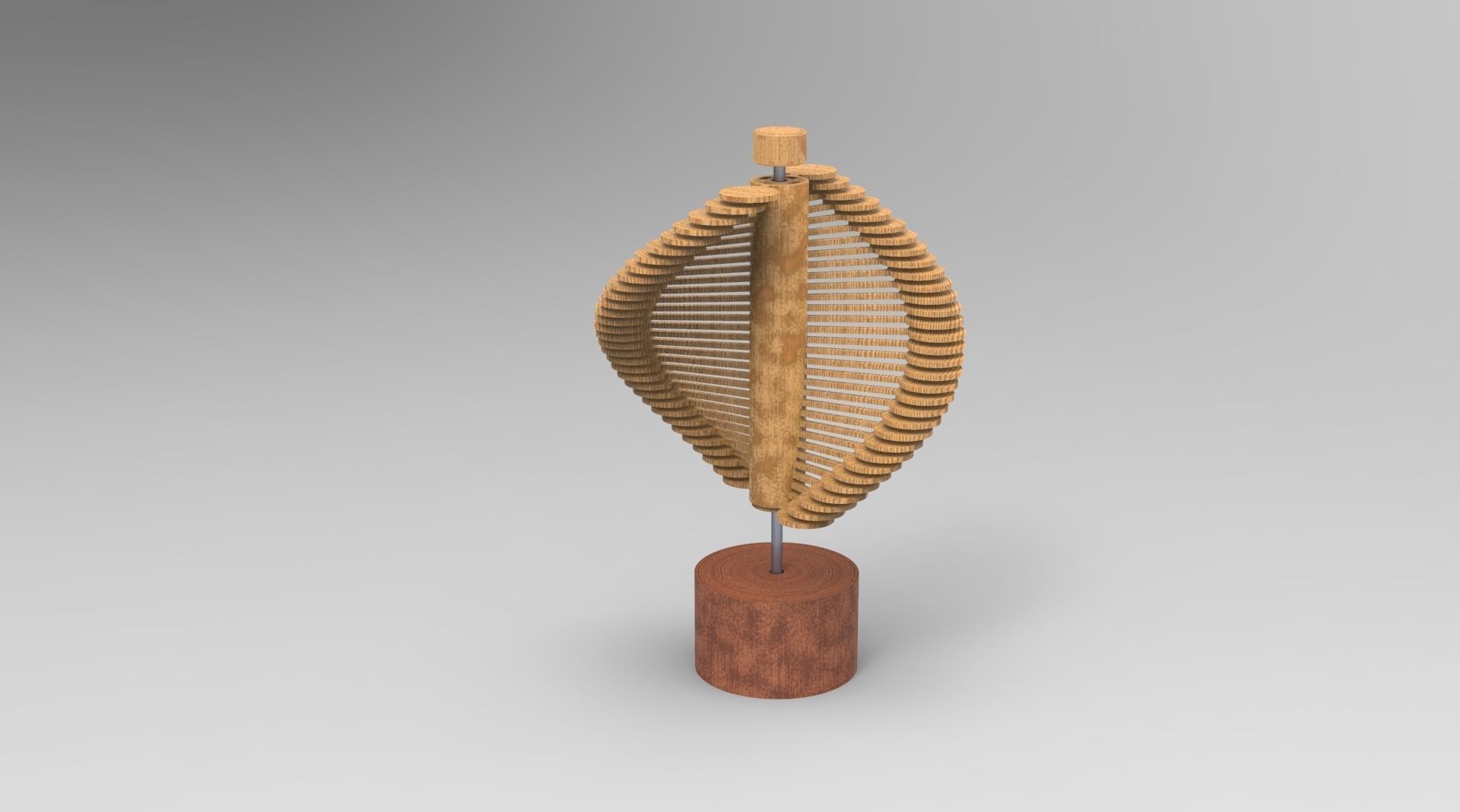 Helicone design ready for laser cut 3D print model_4