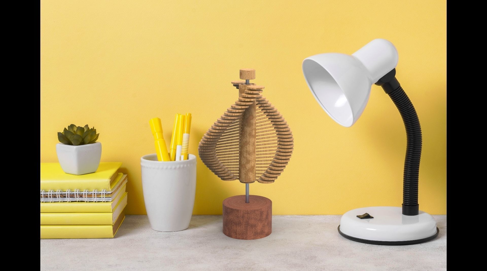 Helicone design ready for laser cut 3D print model_6