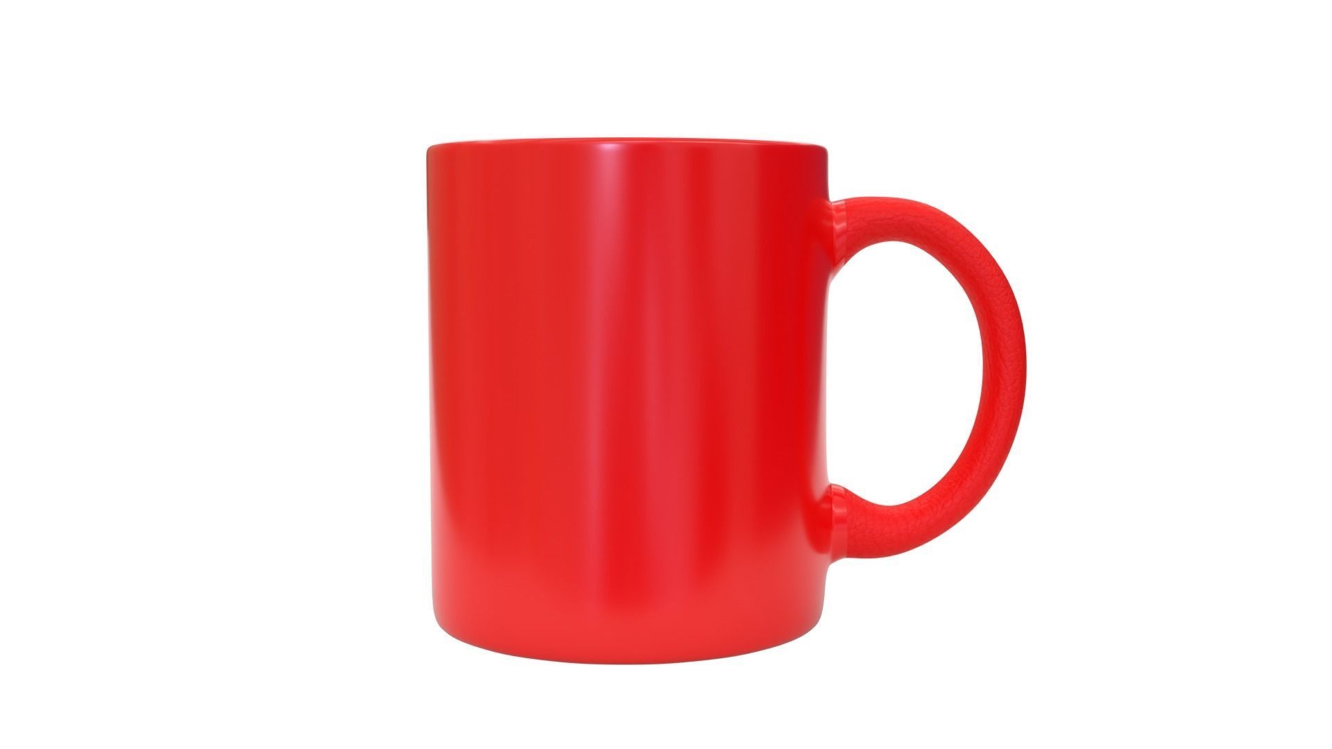 Coffee Mug with 3D Mockup 3D model_1