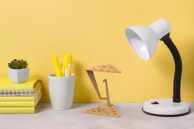 Tensigrity laser cut toy desktop floating table