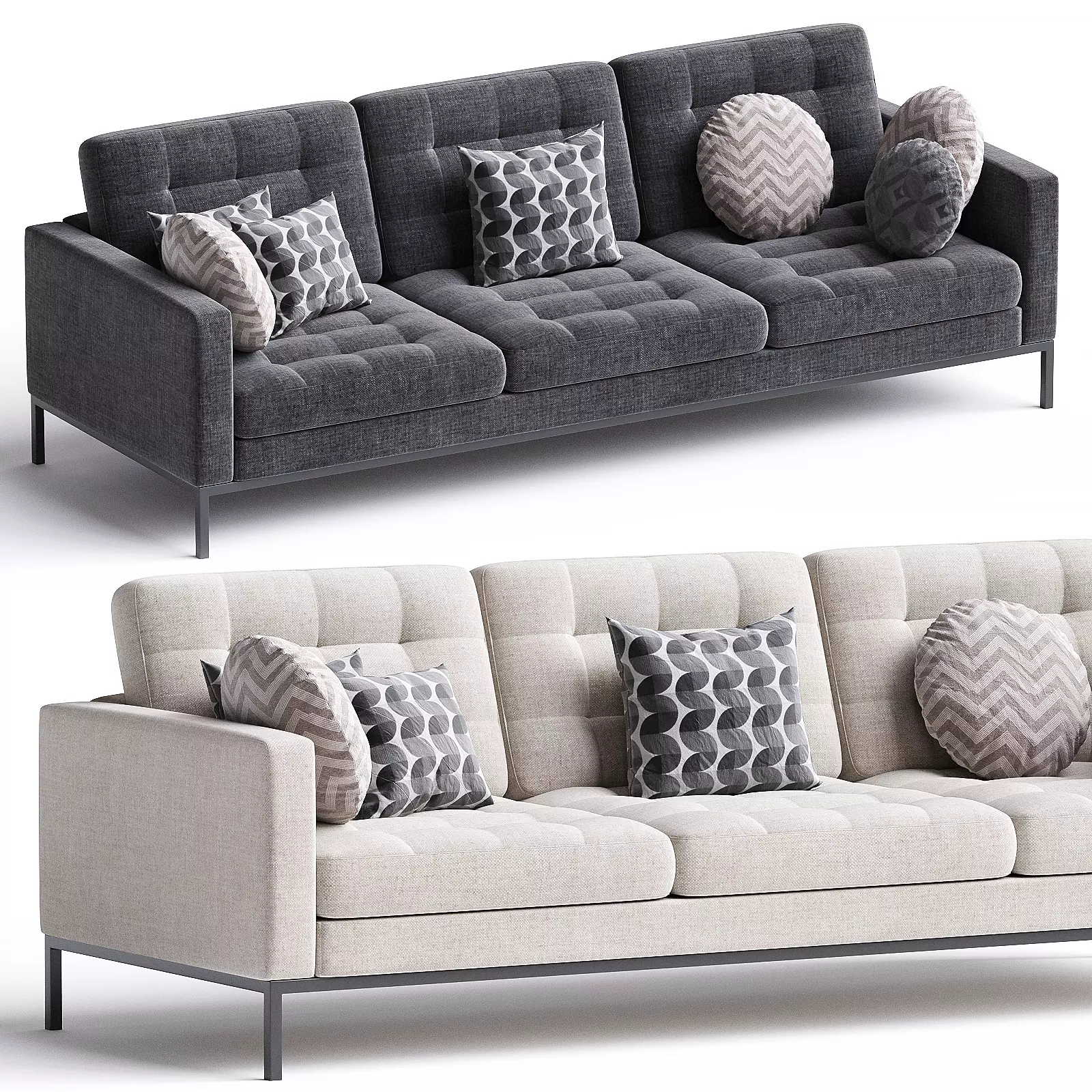 sofa knoll 3 3D model_0