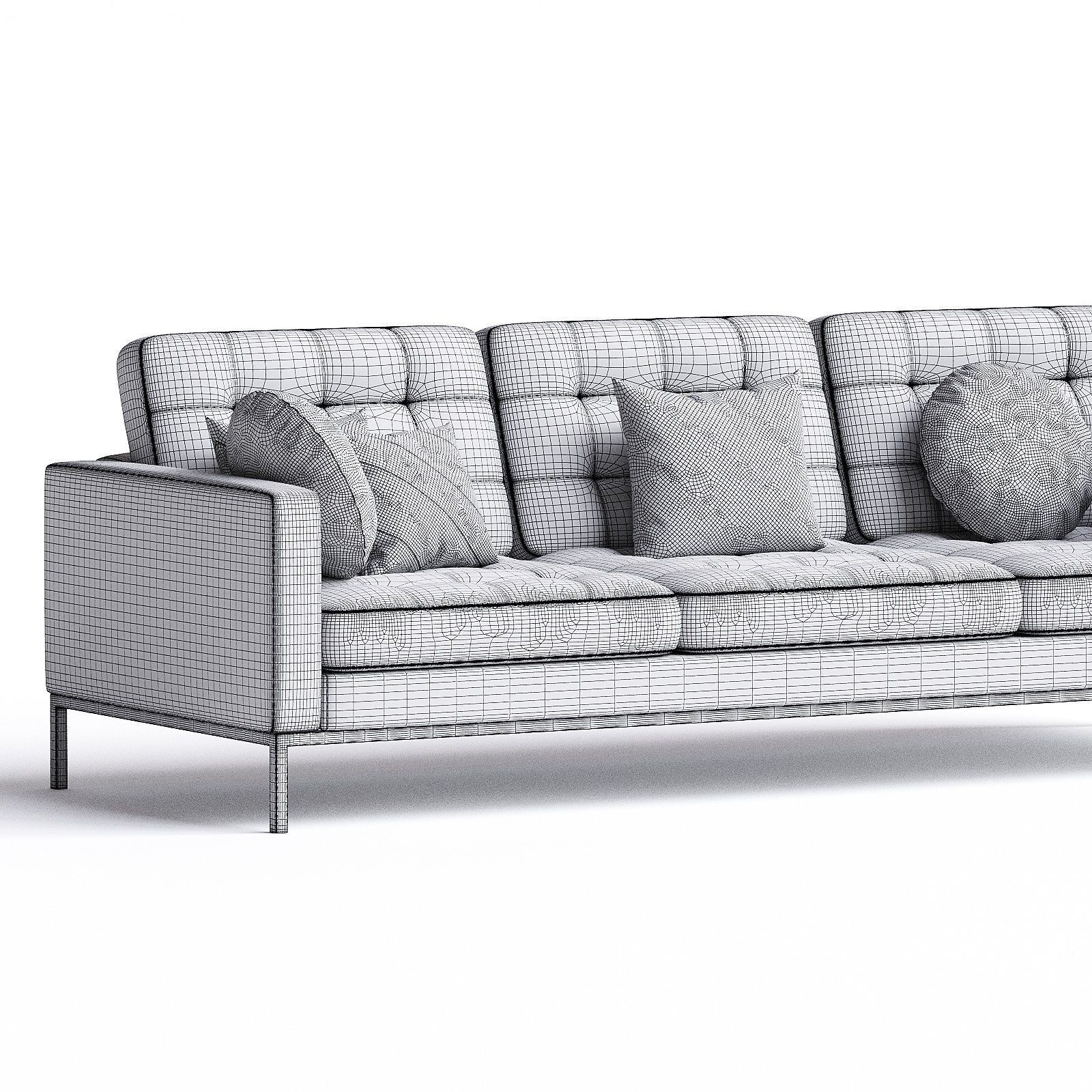 sofa knoll 3 3D model_2