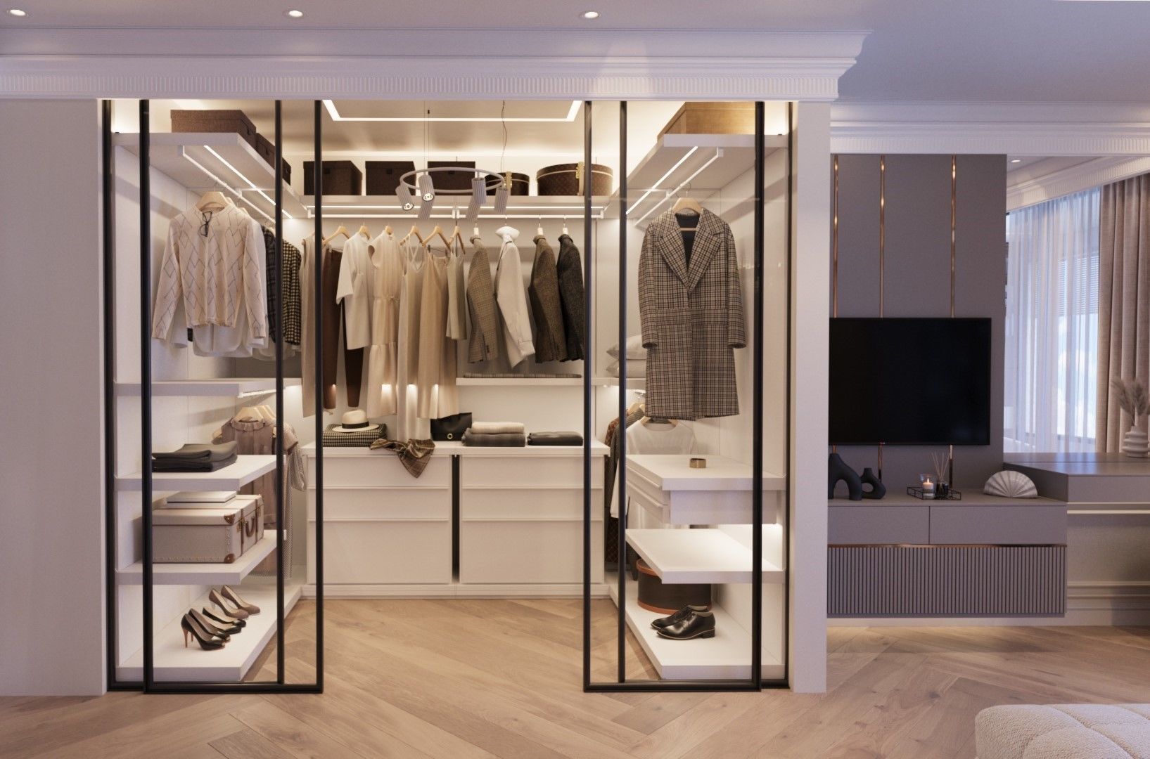 master bedroom  Low-poly 3D model_4