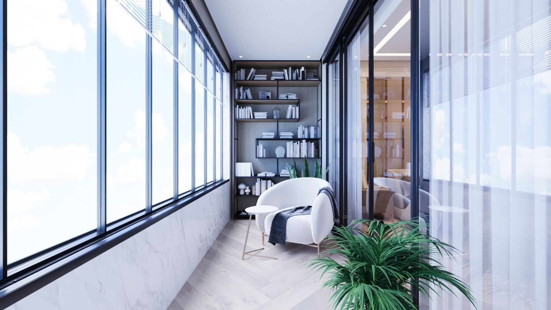 master bedroom  Low-poly 3D model_5