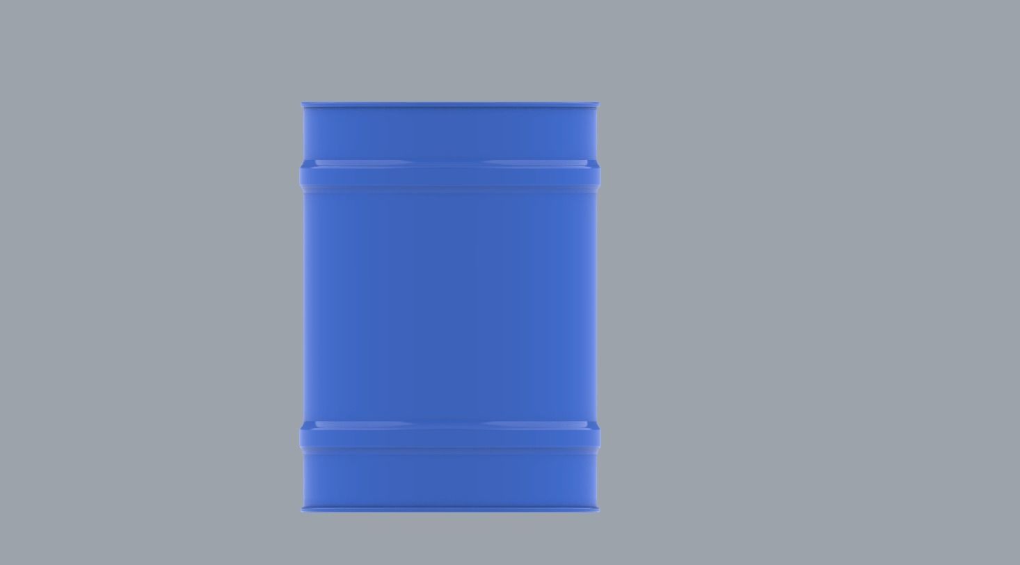 Chemical Liquid Barrel Low-poly 3D model_16