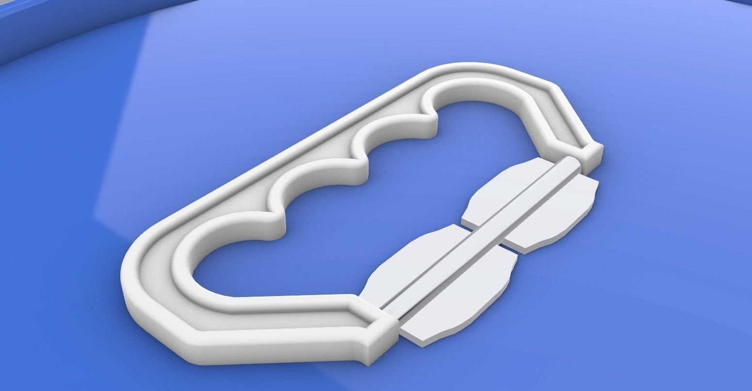 Chemical Liquid Barrel Low-poly 3D model_12