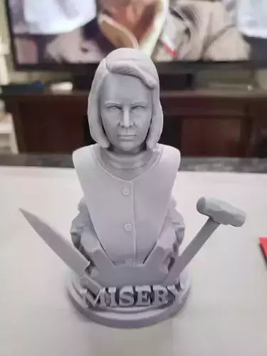 Annie Wilks Misery Bust Statue STL 3D print model