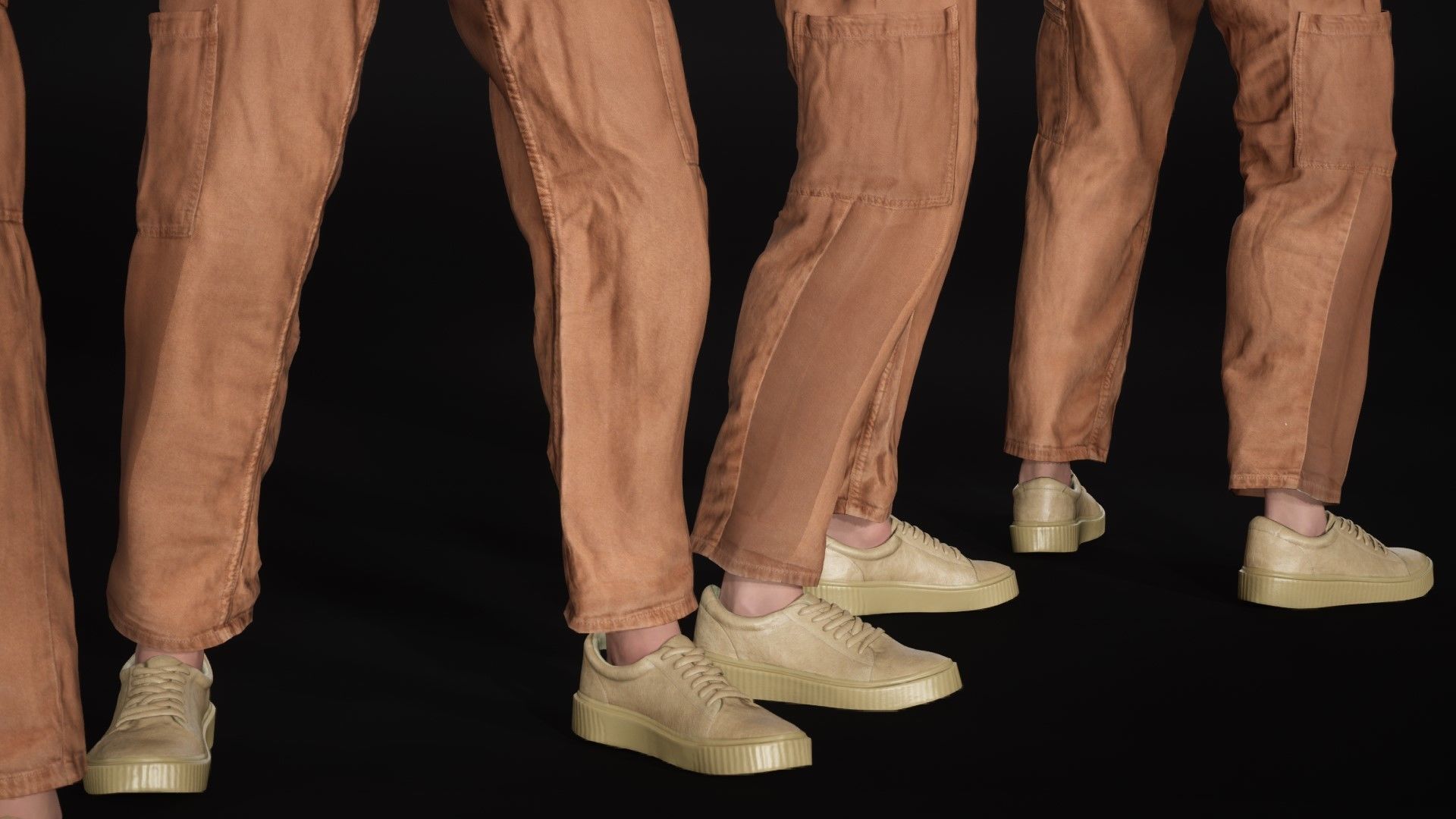 Man in Overalls 1 - Modular - Rigged Low-poly 3D model_25