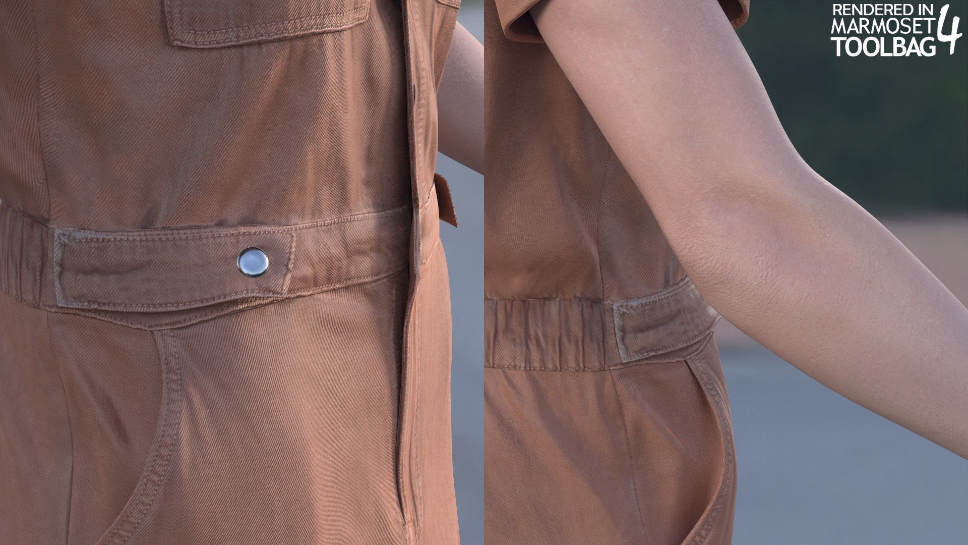 Man in Overalls 1 - Modular - Rigged Low-poly 3D model_19