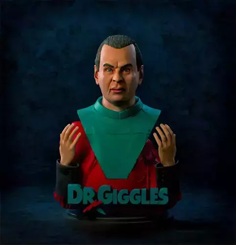 Dr  Giggles Bust STL Statue 3D print model