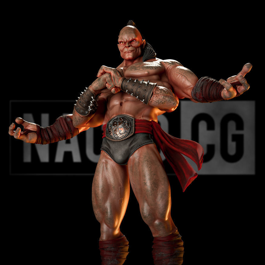 Fan Art Goro from MK - Statue 3D print model_1