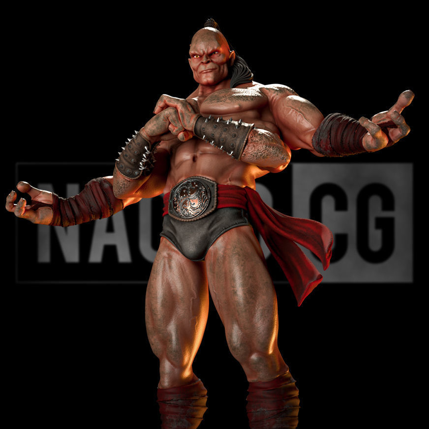 Fan Art Goro from MK - Statue 3D print model_6