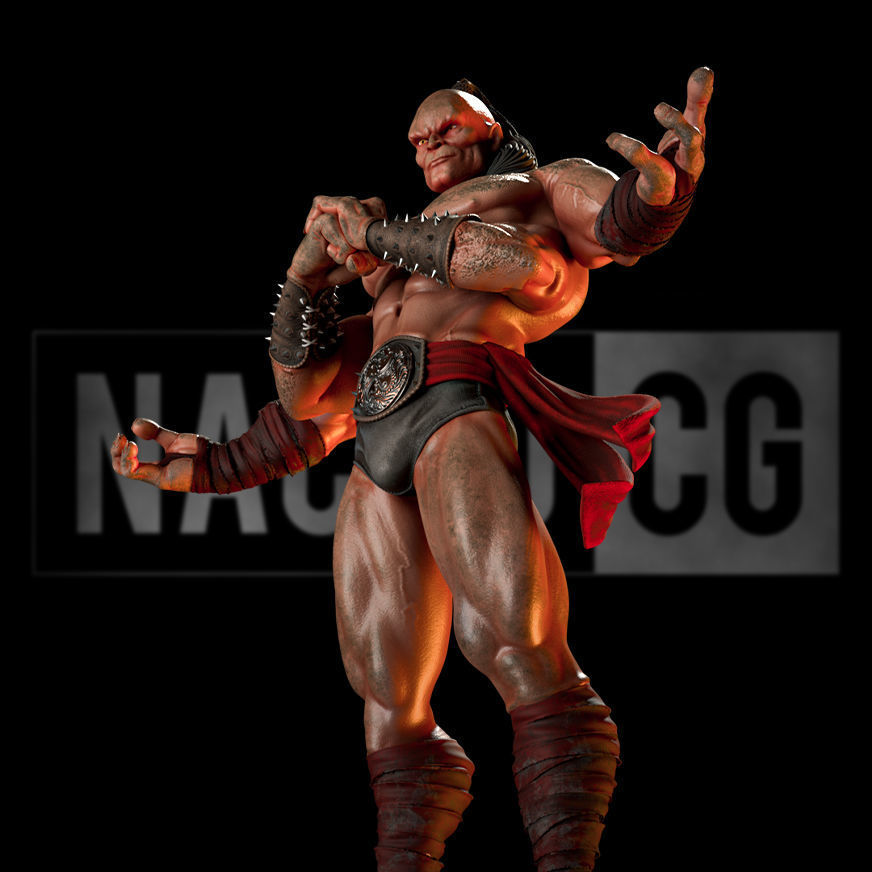 Fan Art Goro from MK - Statue 3D print model_8