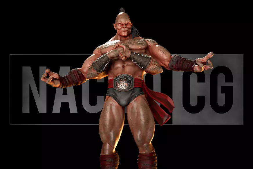 Fan Art Goro from MK - Statue 3D print model_0