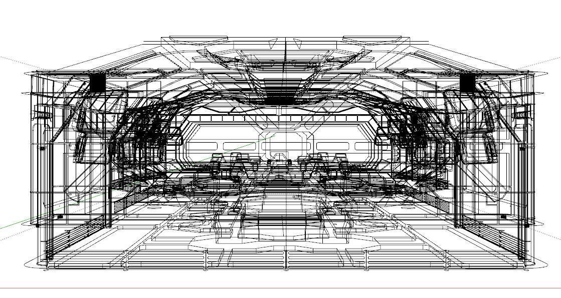 Sci Fi Interior Low-poly 3D model_13