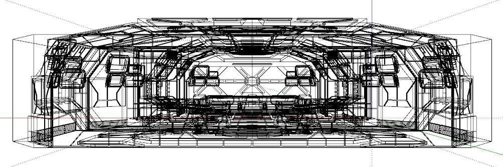 Sci Fi Interior Low-poly 3D model_11