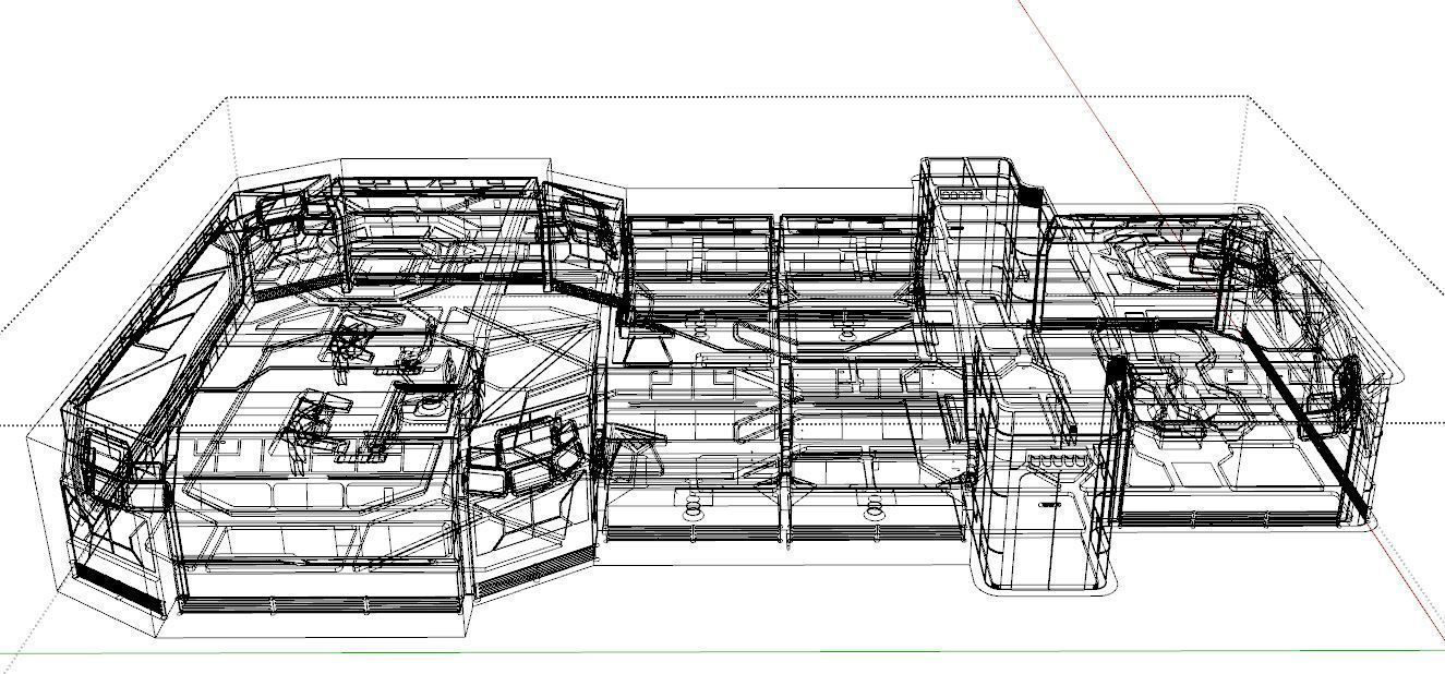 Sci Fi Interior Low-poly 3D model_15