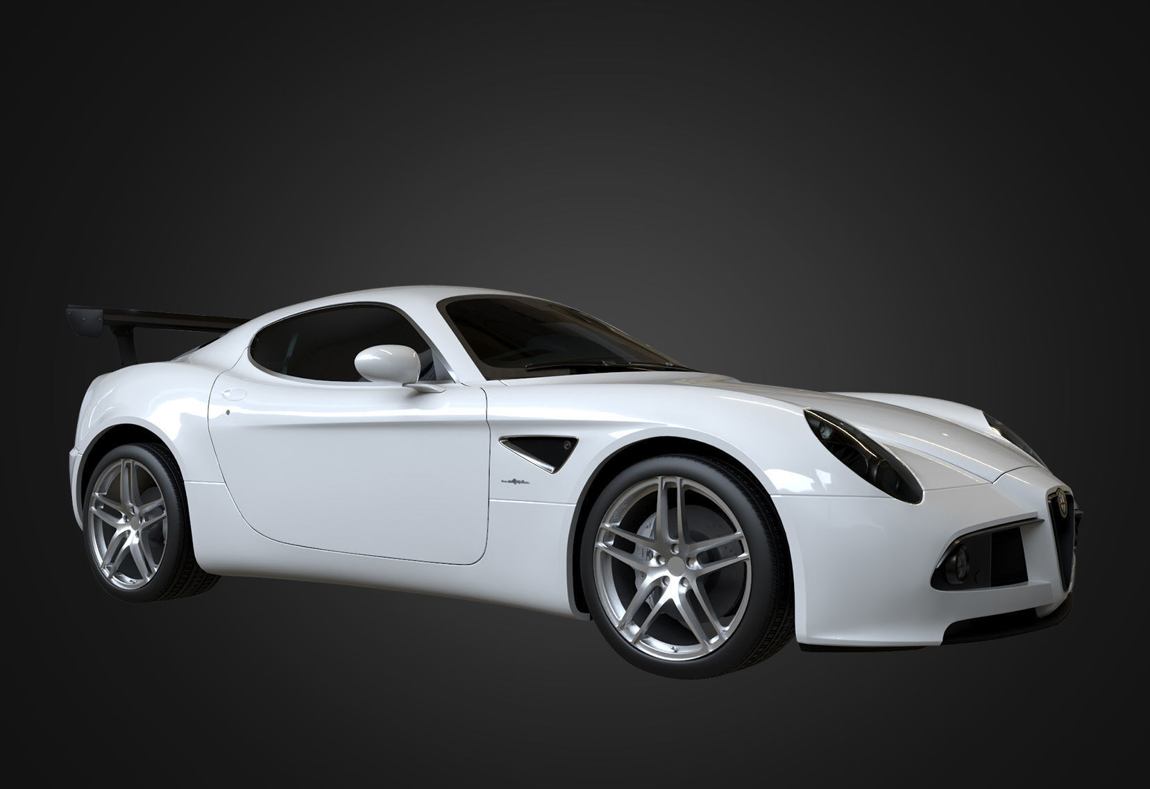 Alfa Romeo 8C Competizione 2007 Low-poly 3D model_5
