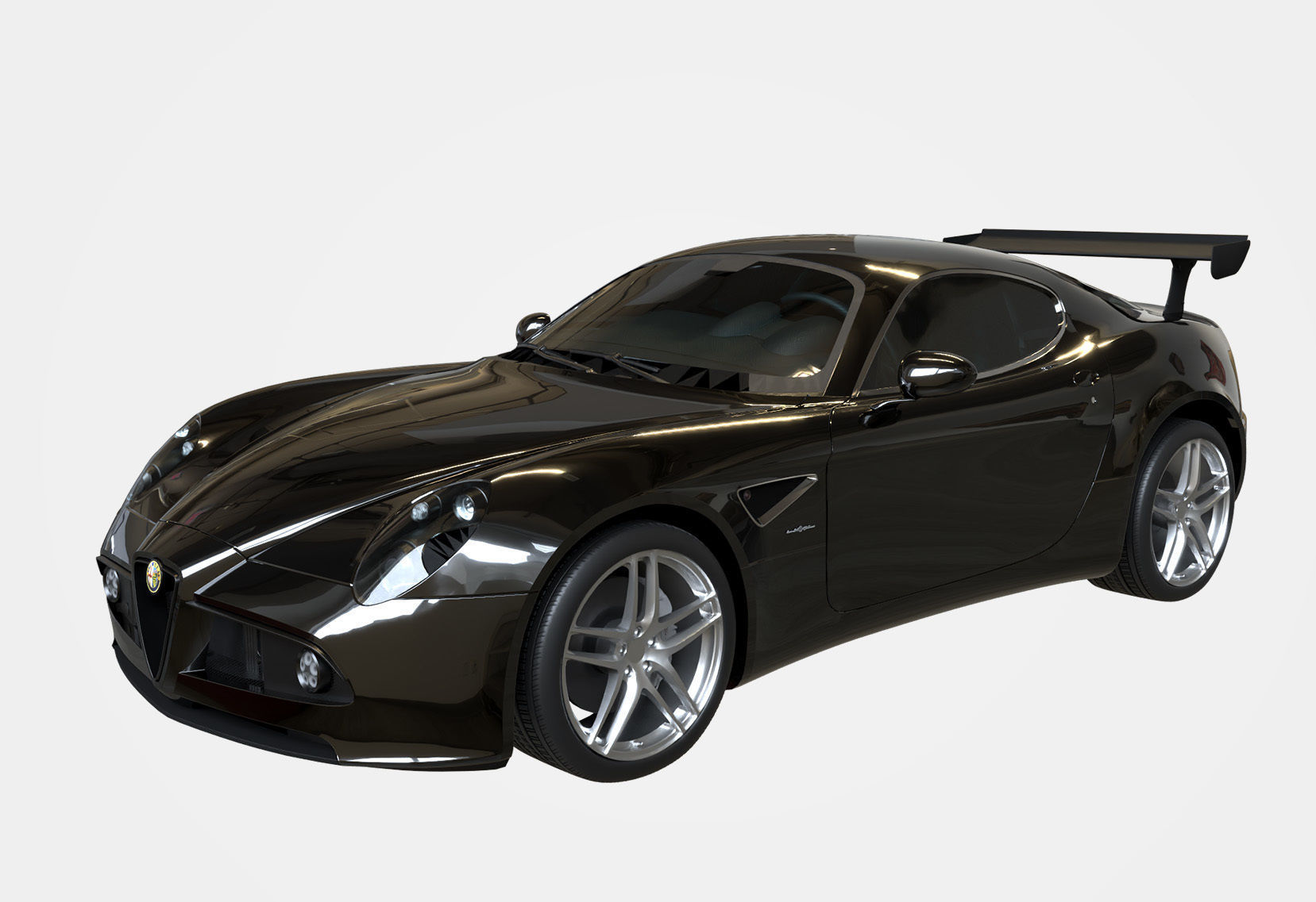 Alfa Romeo 8C Competizione 2007 Low-poly 3D model_18