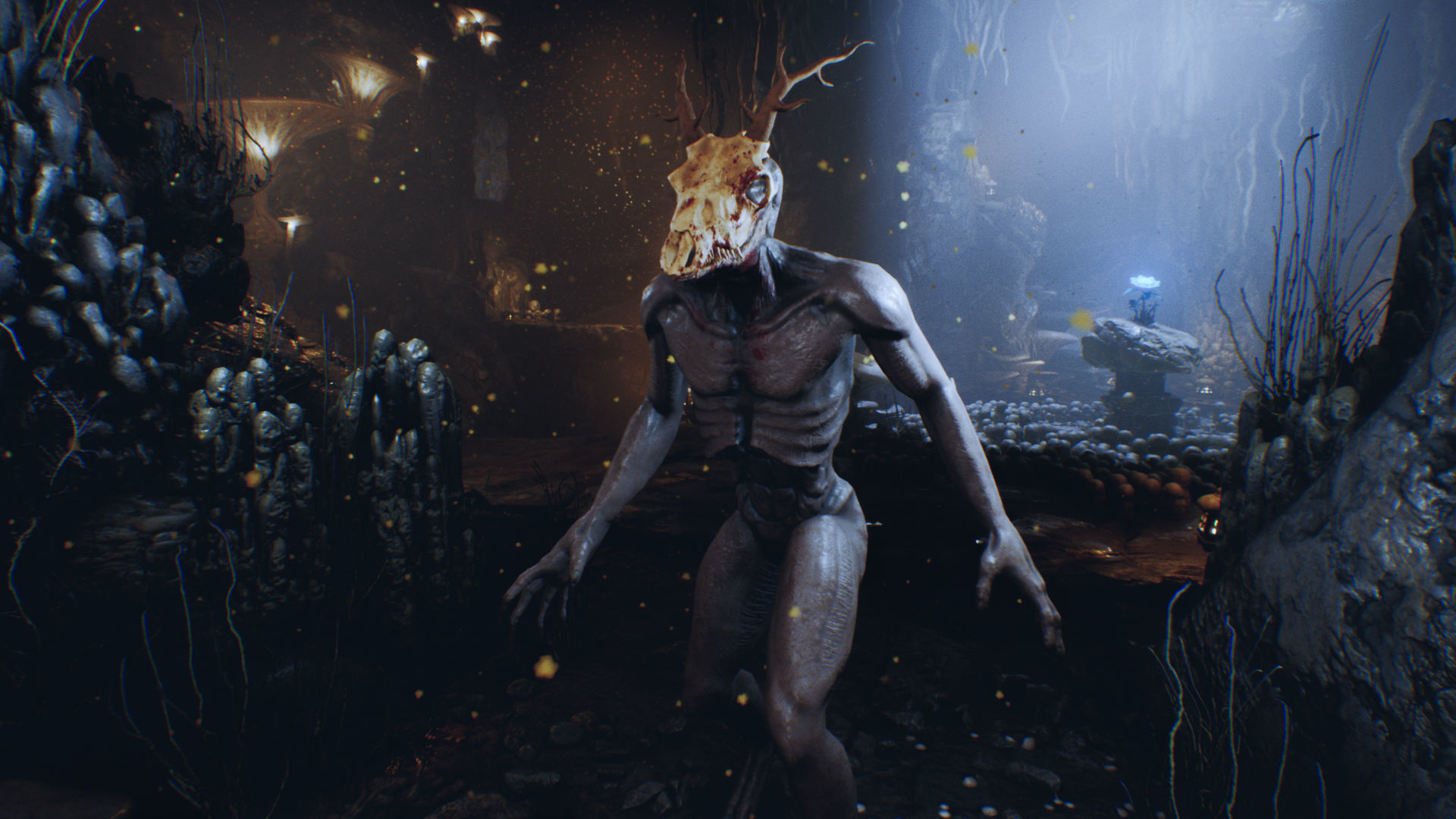 Wendigo monster Low-poly 3D model_15