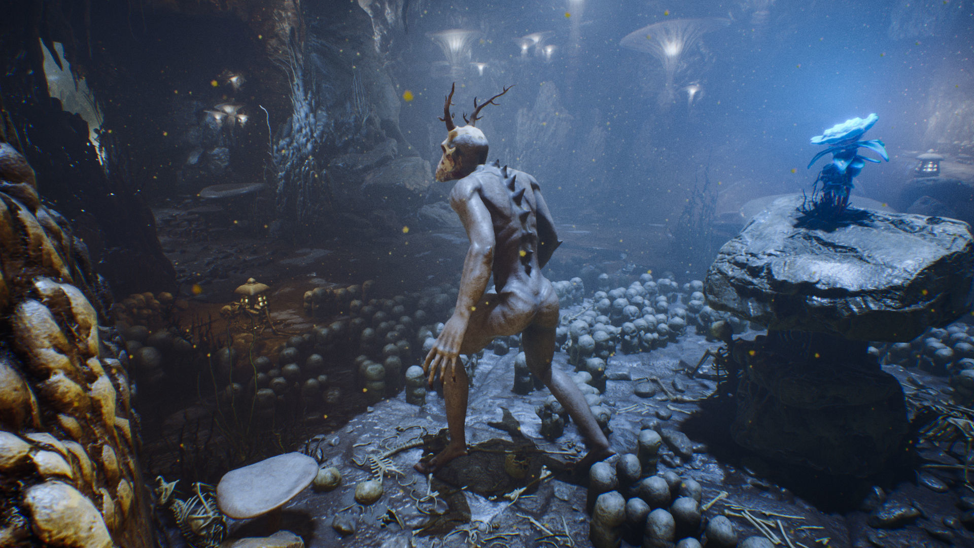 Wendigo monster Low-poly 3D model_16